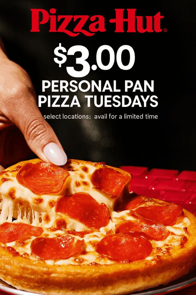 $3 Personal Pan Pizza