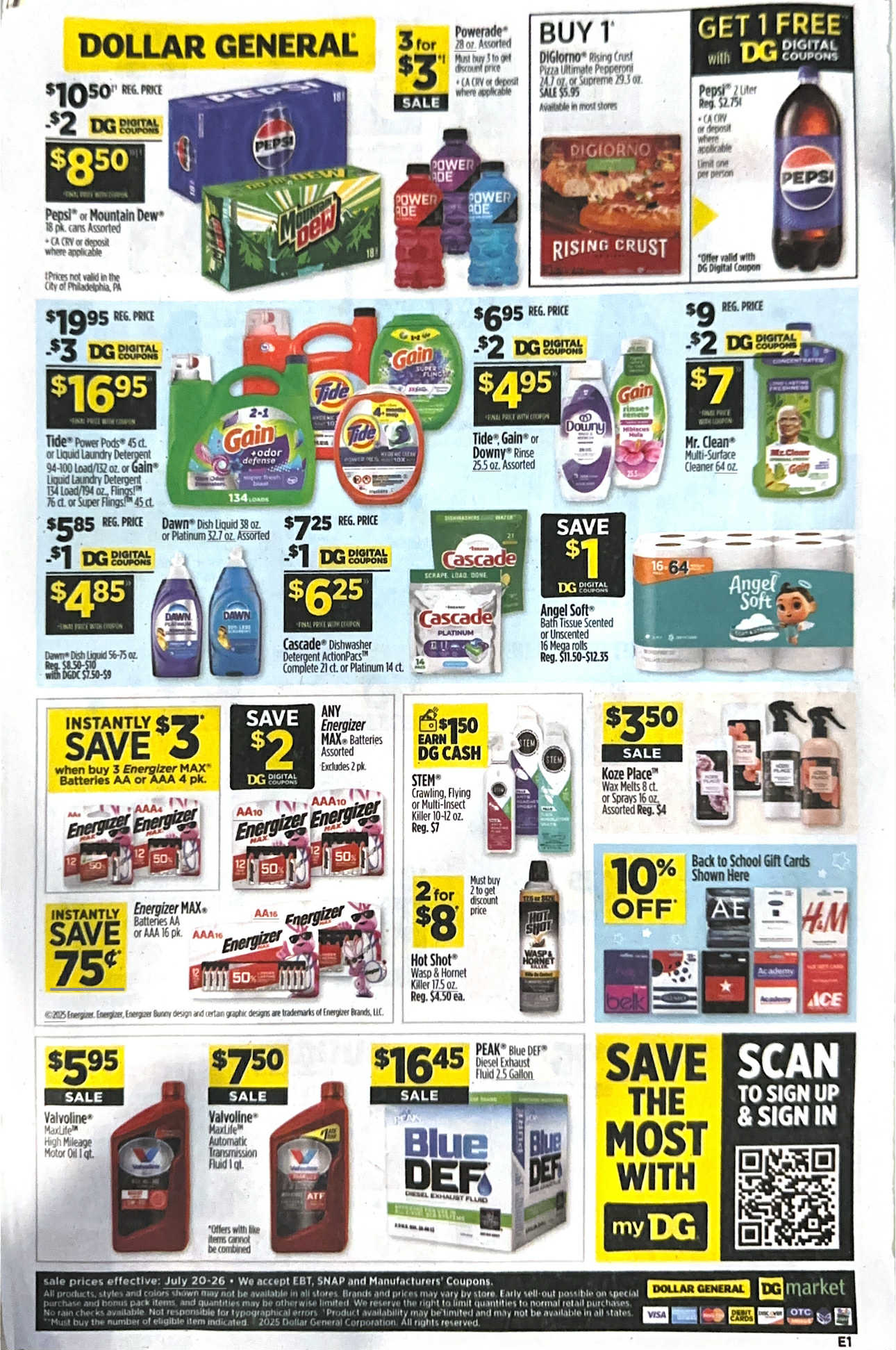 Dollar General AD 07/20-07/26