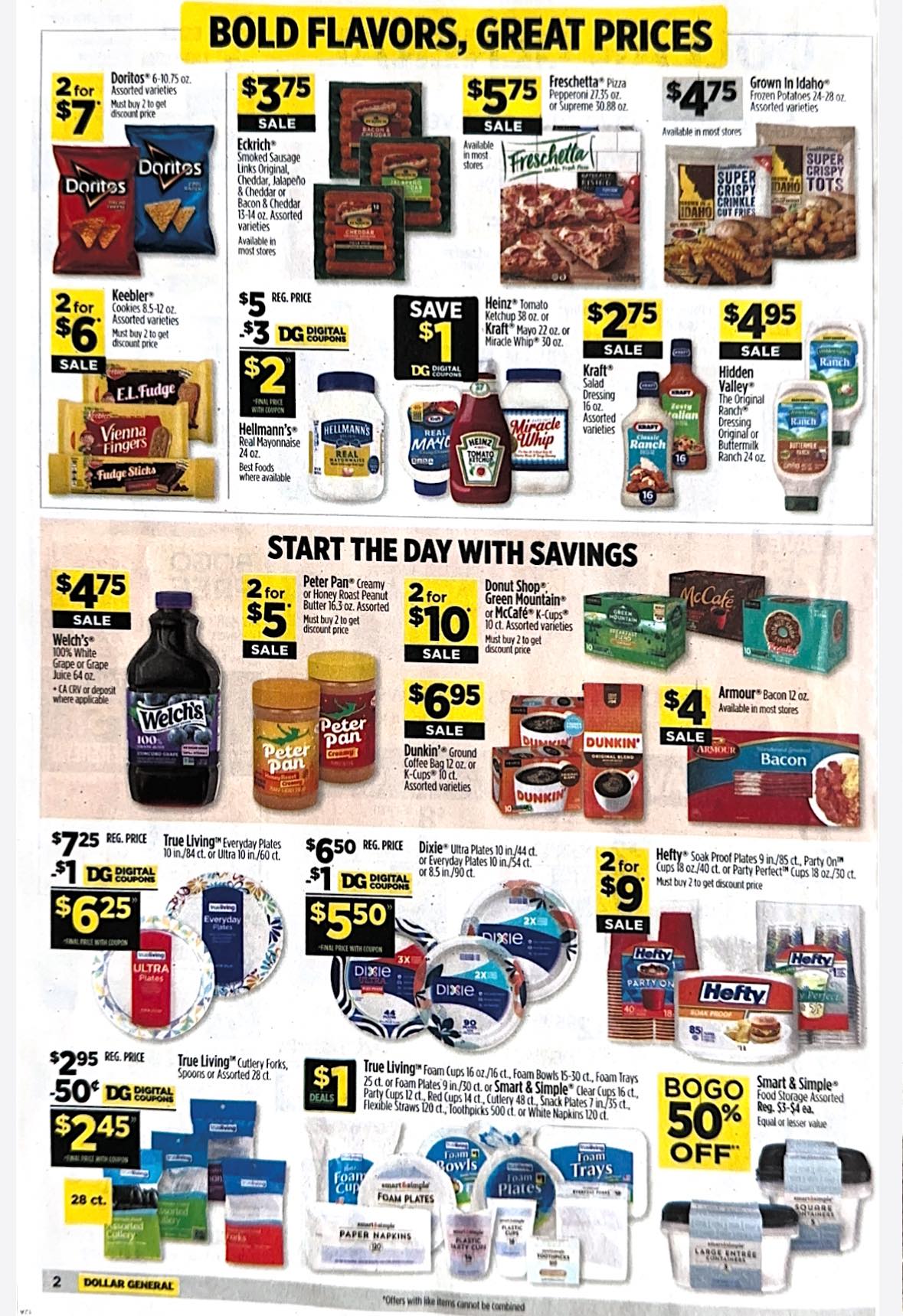 Dollar General Ad Scan for April 13–April 19, 2025.