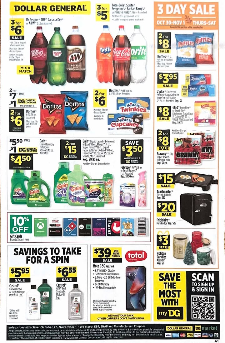 Dollar General Weekly Ad 10/26 – 11/1