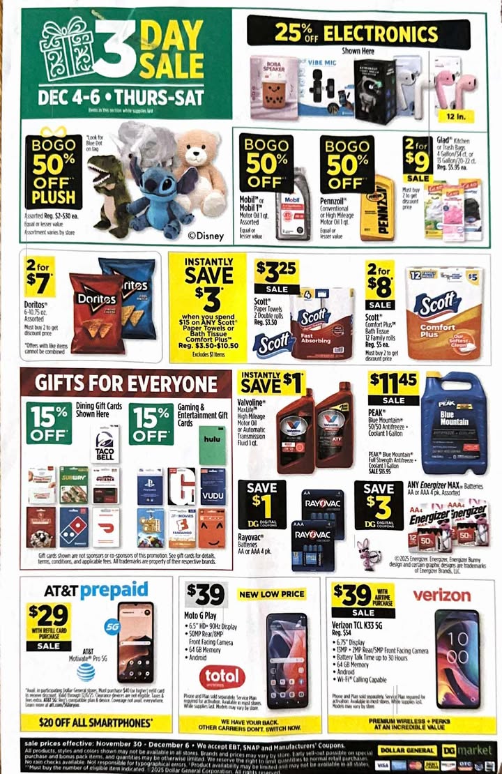 Dollar General Ad 11/30-12/06