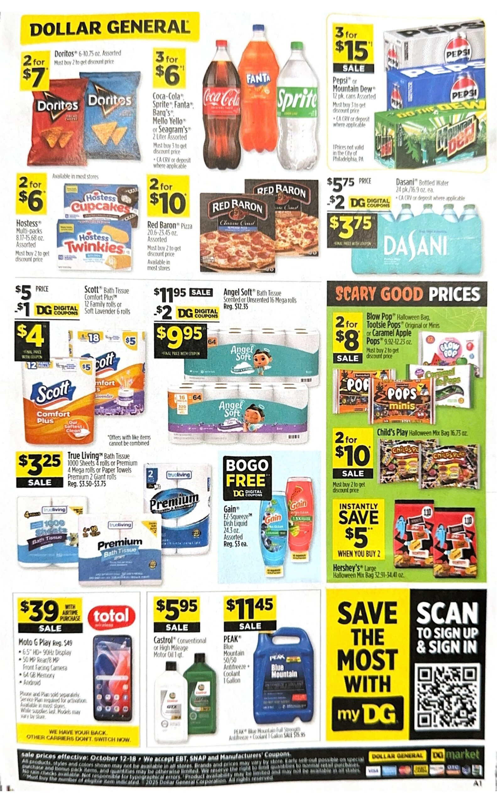 Dollar General Ad Scan & Deals 10/19–10/25