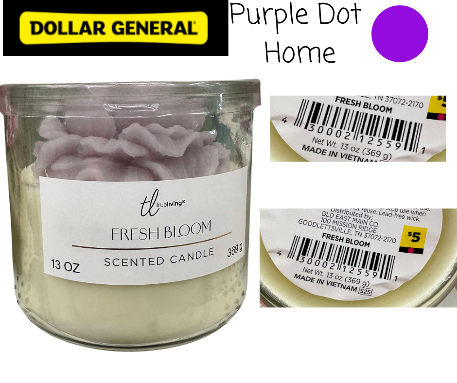 Dollar General Purple DOT Home Decor Visuals