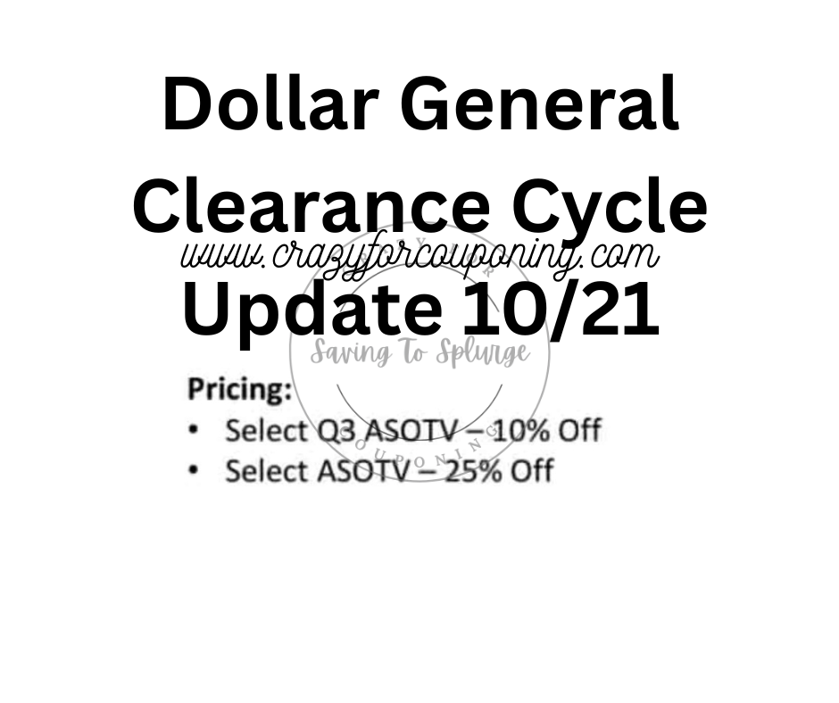Dollar General Penny List 10/21/2025