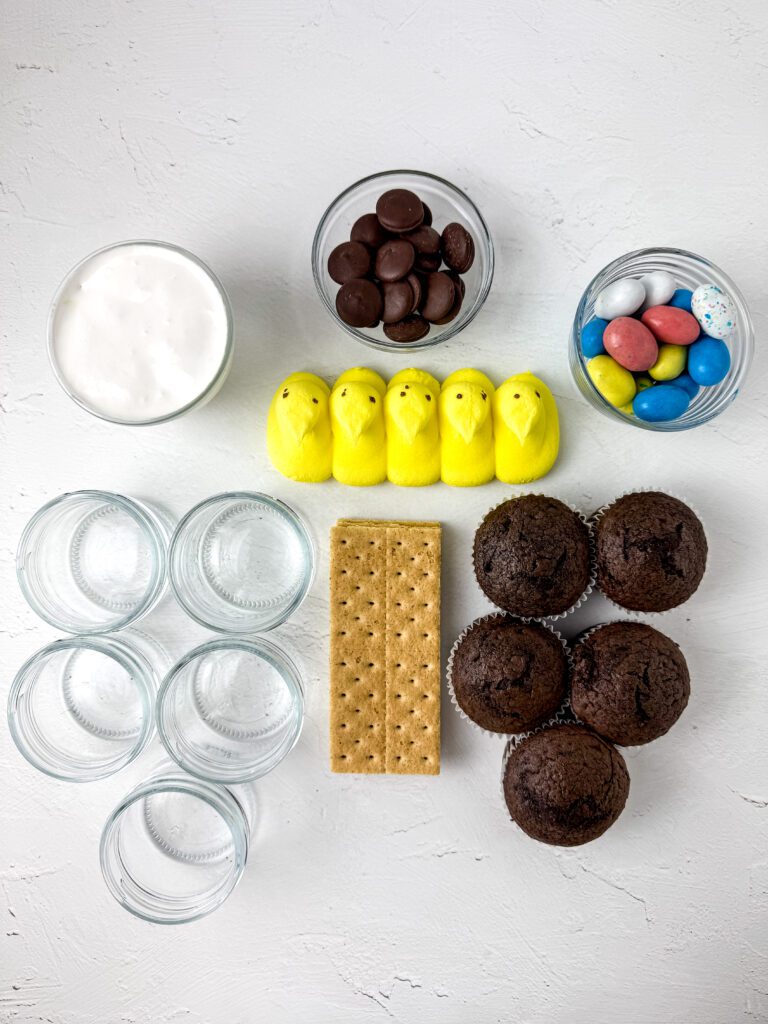 Peeps S'mores ingredients