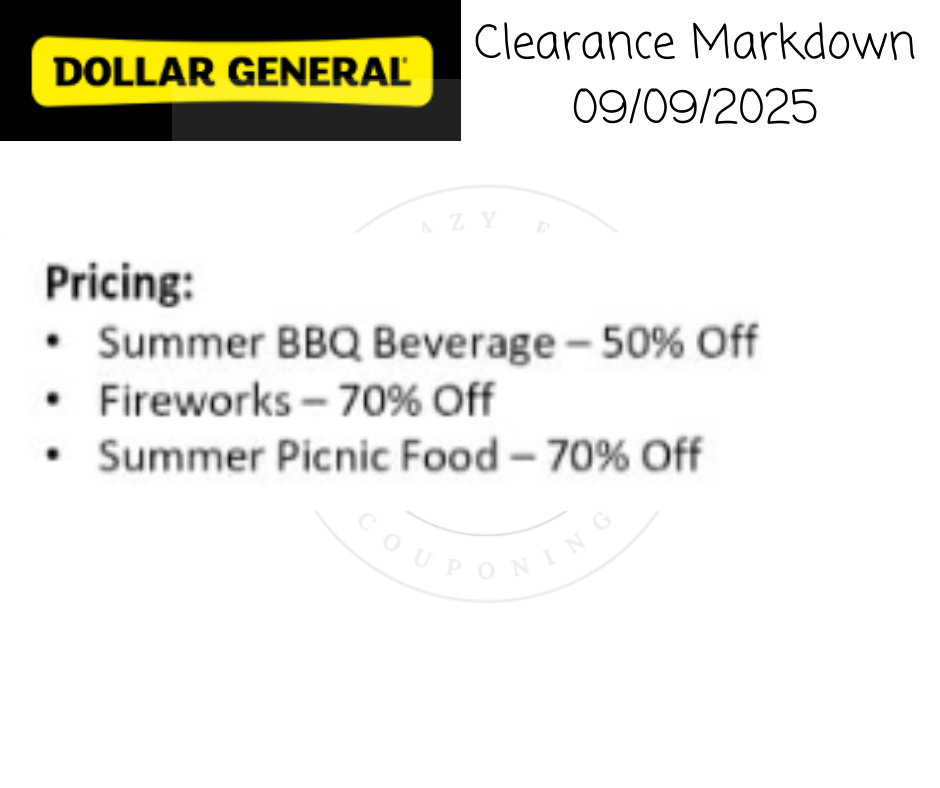 Dollar General Penny List Tuesday, September 9, 2025 (09/09/2025)