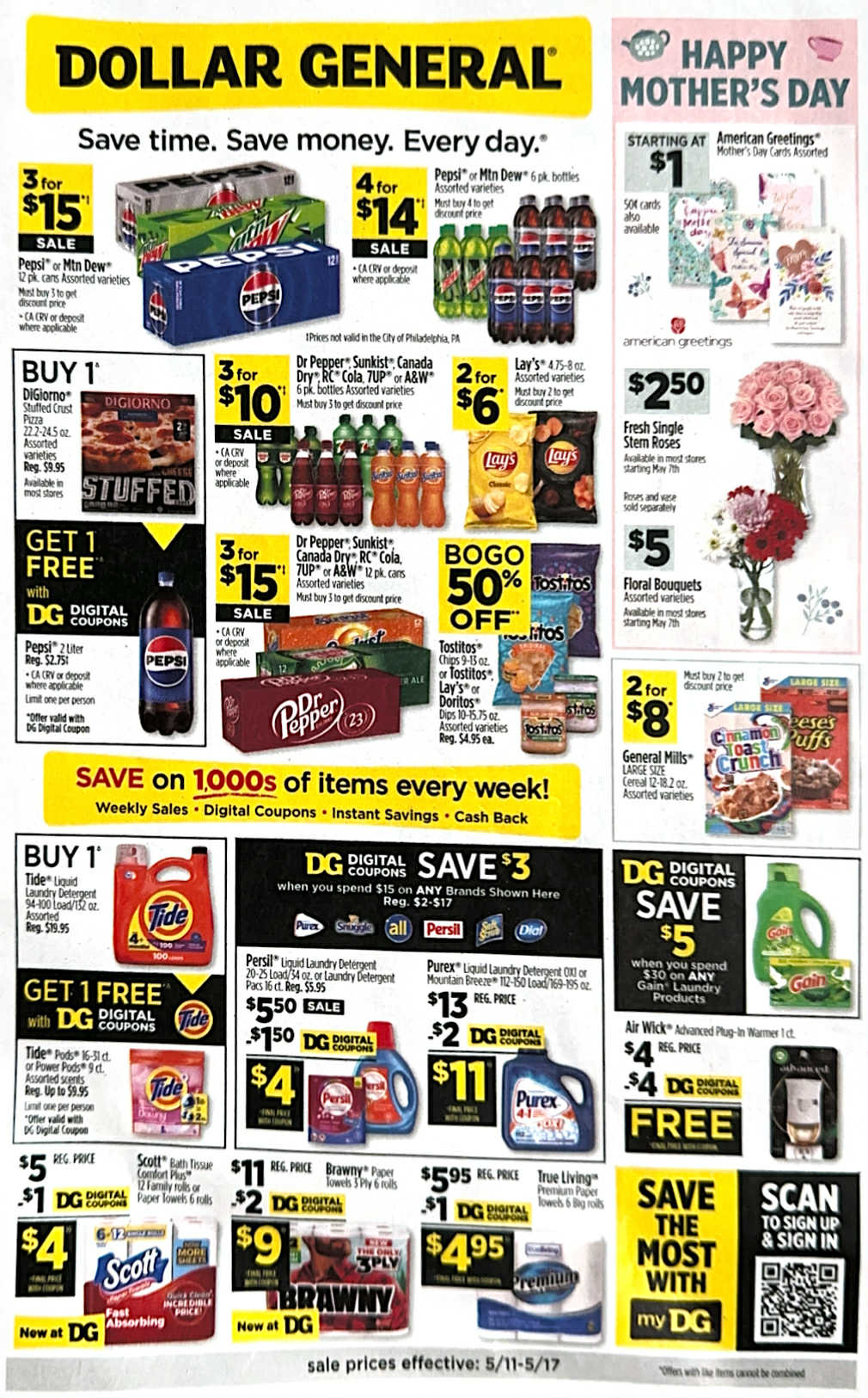 Dollar General Ad Scan for May 11–May 17, 2025