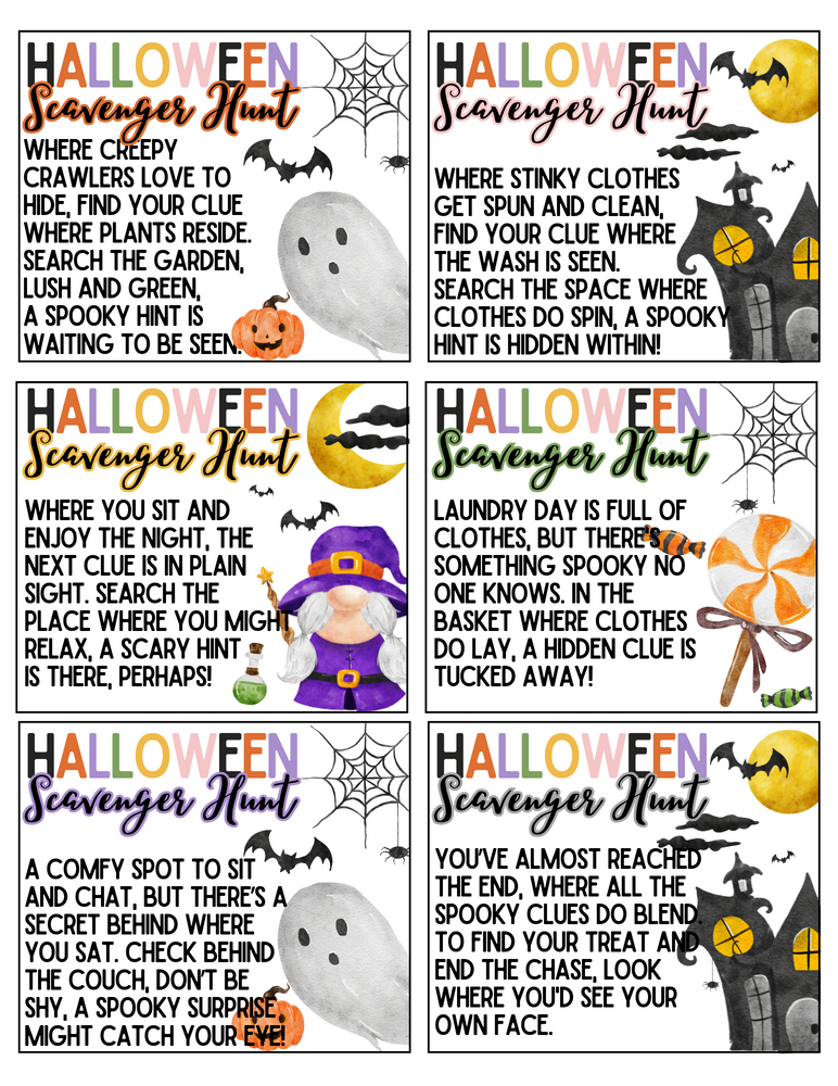 Halloween Scavenger Hunt